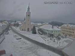 Náměstí, koste sv. Markéty