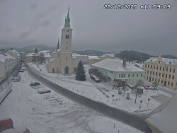 Náměstí, koste sv. Markéty