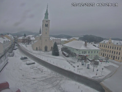 Náměstí, koste sv. Markéty