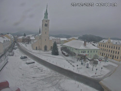 Náměstí, koste sv. Markéty