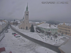 Náměstí, koste sv. Markéty