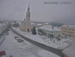 Náměstí, koste sv. Markéty