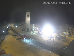 Náměstí, koste sv. Markéty