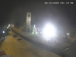 Náměstí, koste sv. Markéty