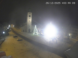 Náměstí, koste sv. Markéty