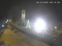 Náměstí, koste sv. Markéty