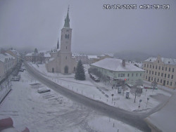 Náměstí, koste sv. Markéty