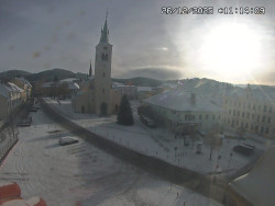 Náměstí, koste sv. Markéty