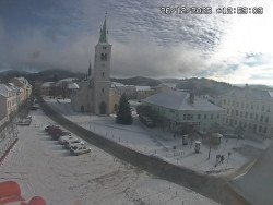 Náměstí, koste sv. Markéty