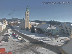 Náměstí, koste sv. Markéty