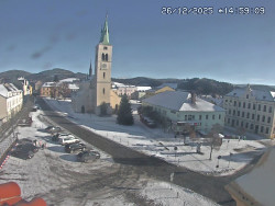 Náměstí, koste sv. Markéty