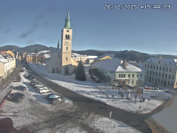 Náměstí, koste sv. Markéty