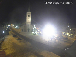 Náměstí, koste sv. Markéty