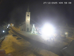 Náměstí, koste sv. Markéty