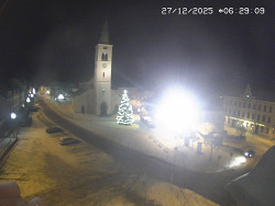 Náměstí, koste sv. Markéty