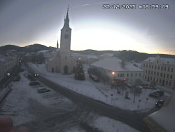 Náměstí, koste sv. Markéty