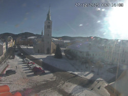 Náměstí, koste sv. Markéty