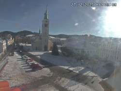 Náměstí, koste sv. Markéty