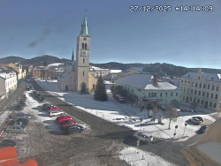 Náměstí, koste sv. Markéty