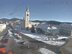 Náměstí, koste sv. Markéty