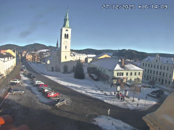 Náměstí, koste sv. Markéty