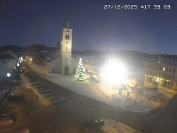 Náměstí, koste sv. Markéty