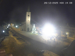 Náměstí, koste sv. Markéty