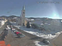 Náměstí, koste sv. Markéty