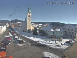 Náměstí, koste sv. Markéty