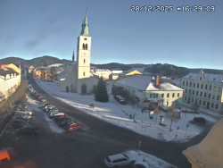 Náměstí, koste sv. Markéty