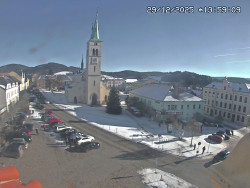 Náměstí, koste sv. Markéty