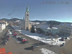 Náměstí, koste sv. Markéty