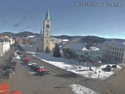 Náměstí, koste sv. Markéty