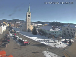 Náměstí, koste sv. Markéty