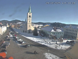 Náměstí, koste sv. Markéty