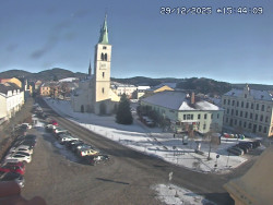 Náměstí, koste sv. Markéty