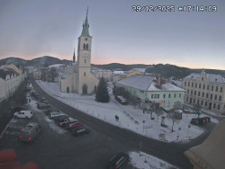 Náměstí, koste sv. Markéty