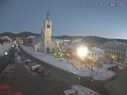 Náměstí, koste sv. Markéty