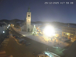 Náměstí, koste sv. Markéty