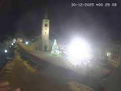 Náměstí, koste sv. Markéty