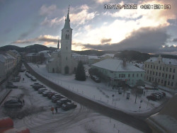 Náměstí, koste sv. Markéty