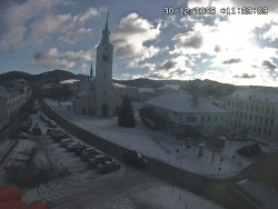 Náměstí, koste sv. Markéty