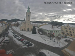 Náměstí, koste sv. Markéty