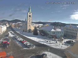 Náměstí, koste sv. Markéty