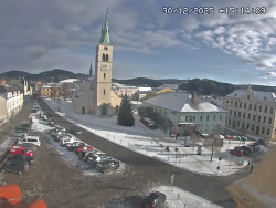 Náměstí, koste sv. Markéty