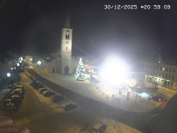 Náměstí, koste sv. Markéty