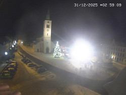 Náměstí, koste sv. Markéty