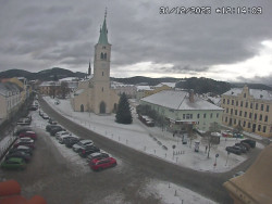 Náměstí, koste sv. Markéty