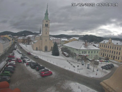 Náměstí, koste sv. Markéty