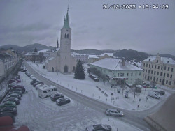 Náměstí, koste sv. Markéty